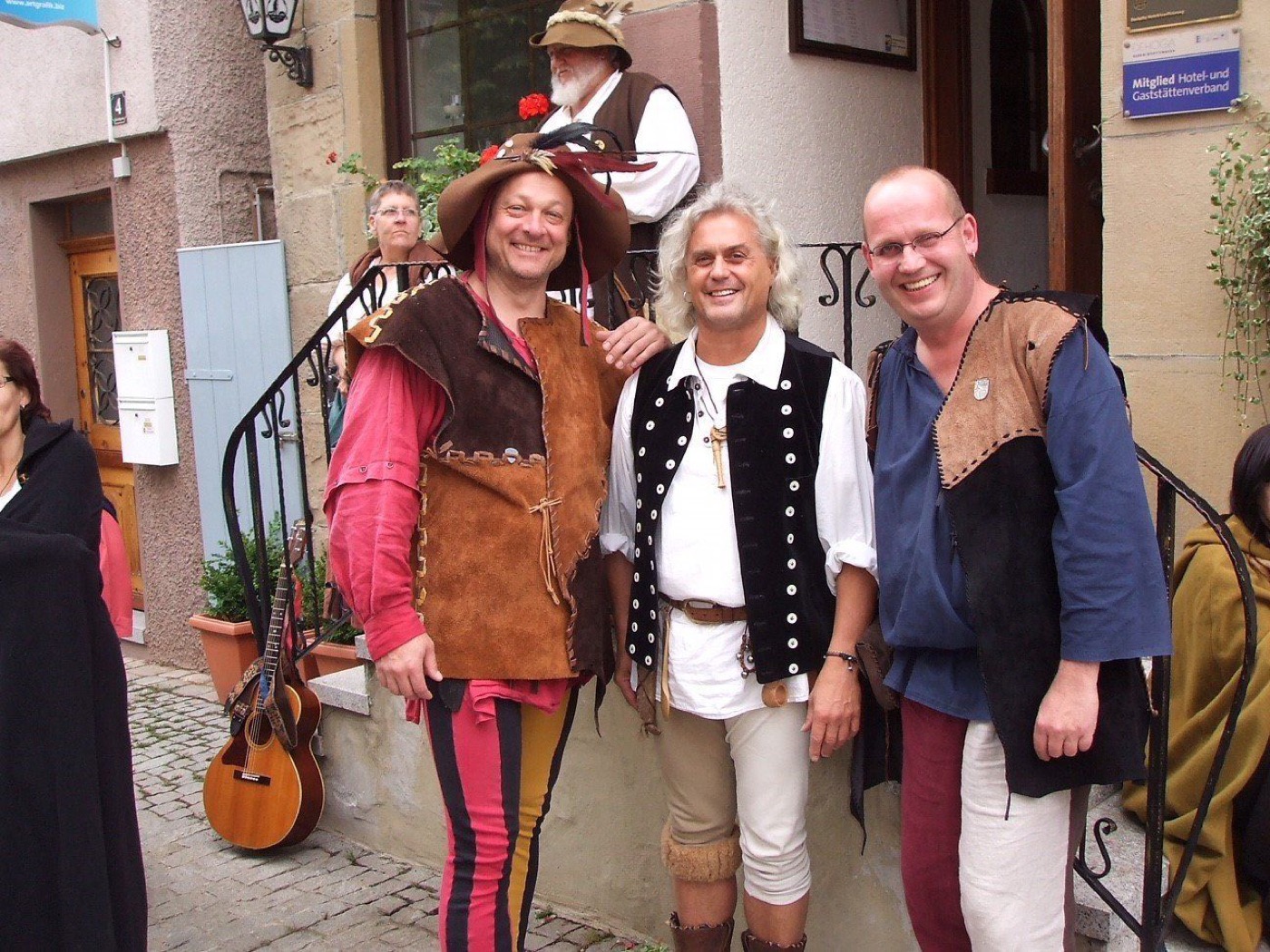 Mittelalterliche Sangesbarden Stefan, Thomas und Jogi